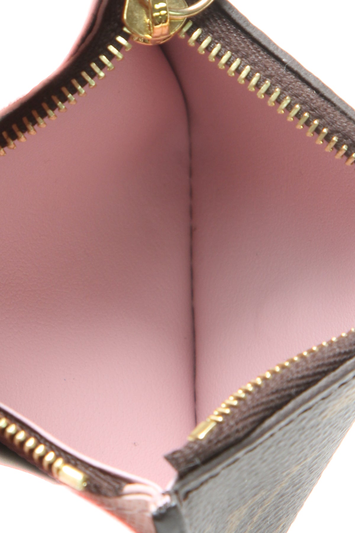 Rosalie Coin purse - Monogram/Rose Ballerine