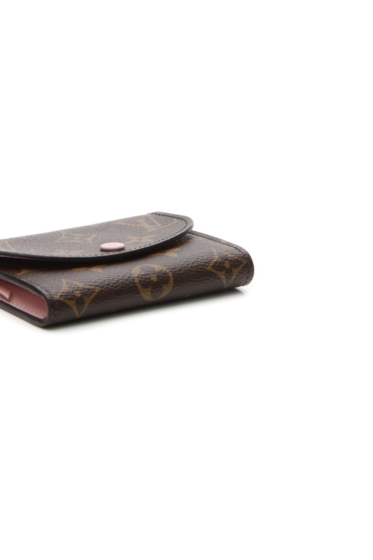 Rosalie Coin purse - Monogram/Rose Ballerine