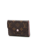Rosalie Coin purse - Monogram/Rose Ballerine
