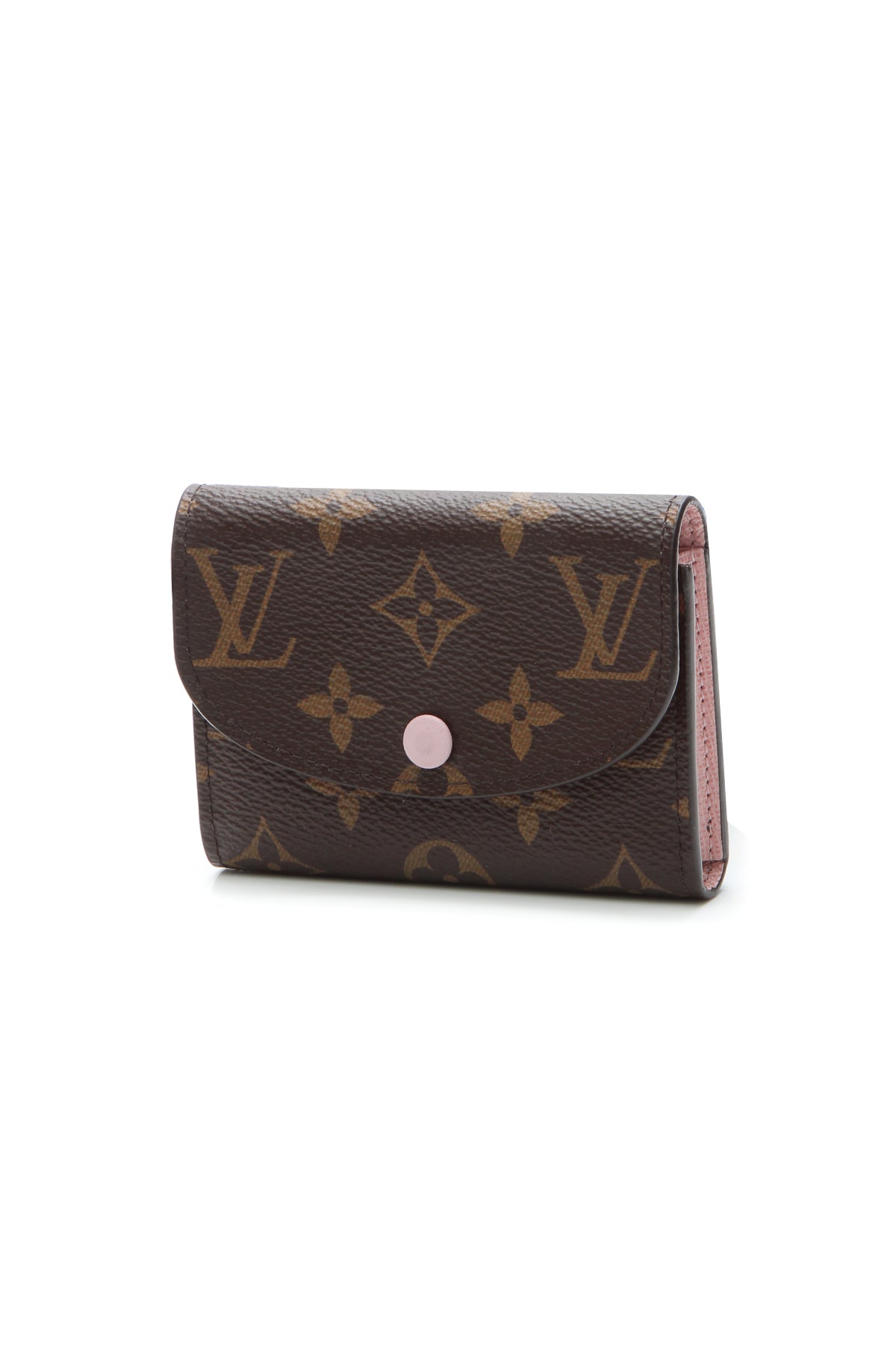 Rosalie Coin purse - Monogram/Rose Ballerine
