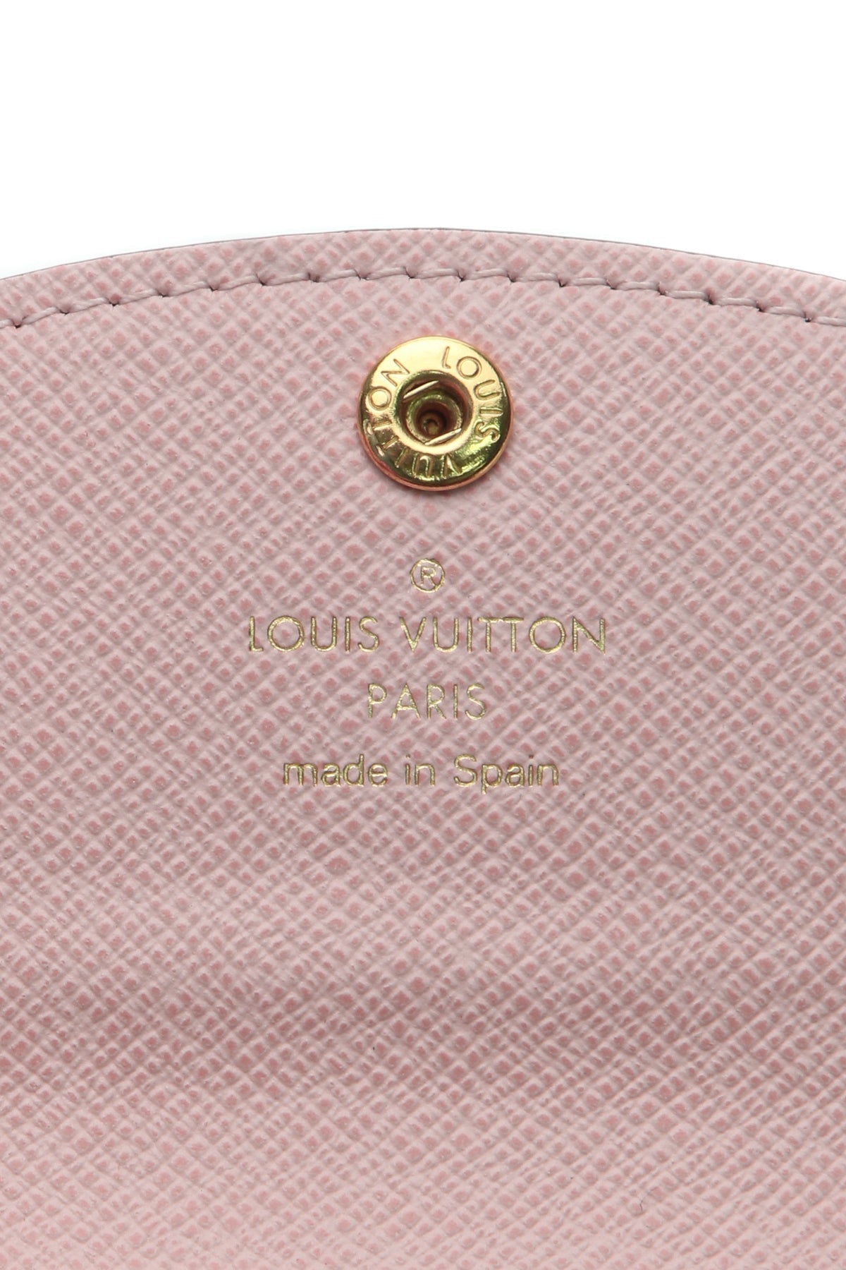 Rosalie Coin purse - Monogram/Rose Ballerine