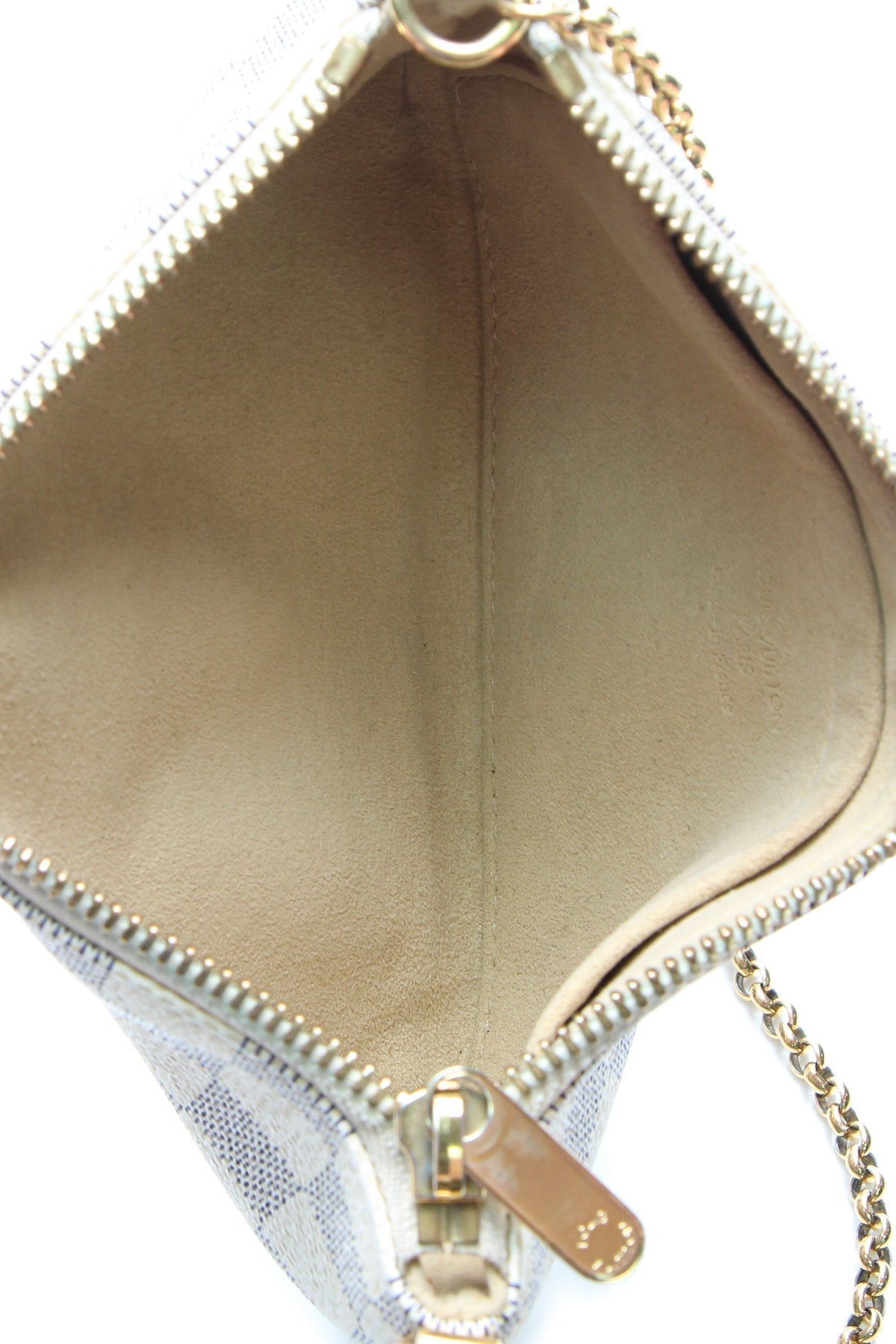 Milla MM Pochette Bag - Damier Azur