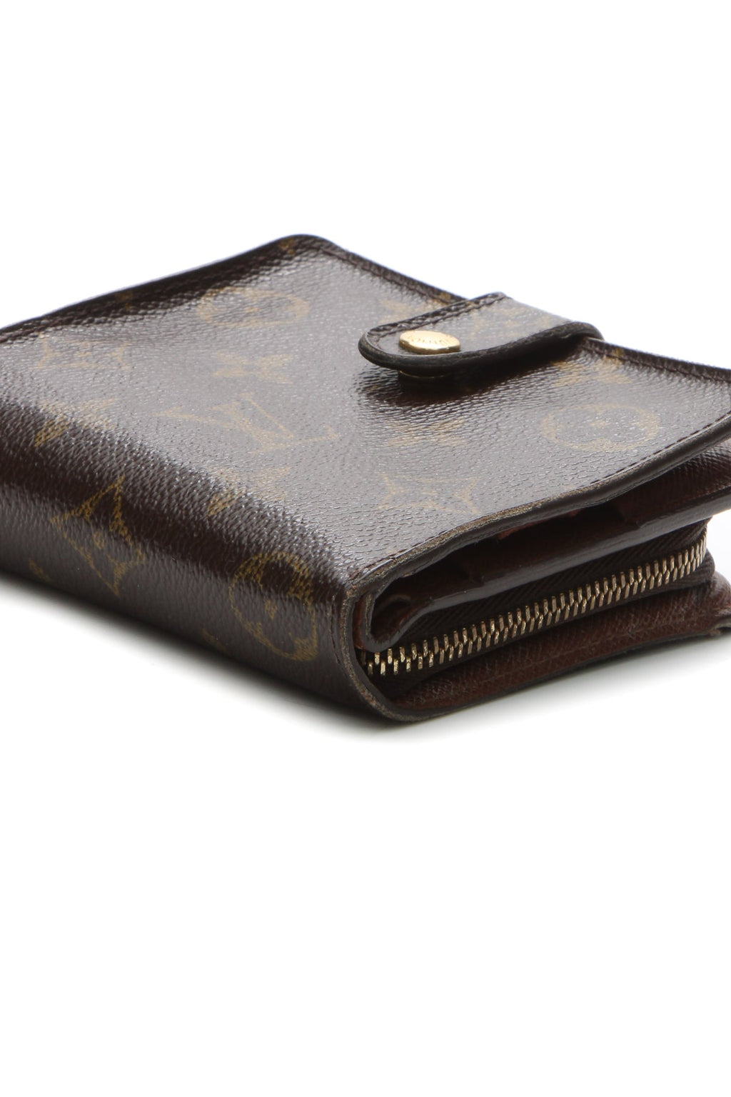 Vintage Compact Zip Wallet - Monogram
