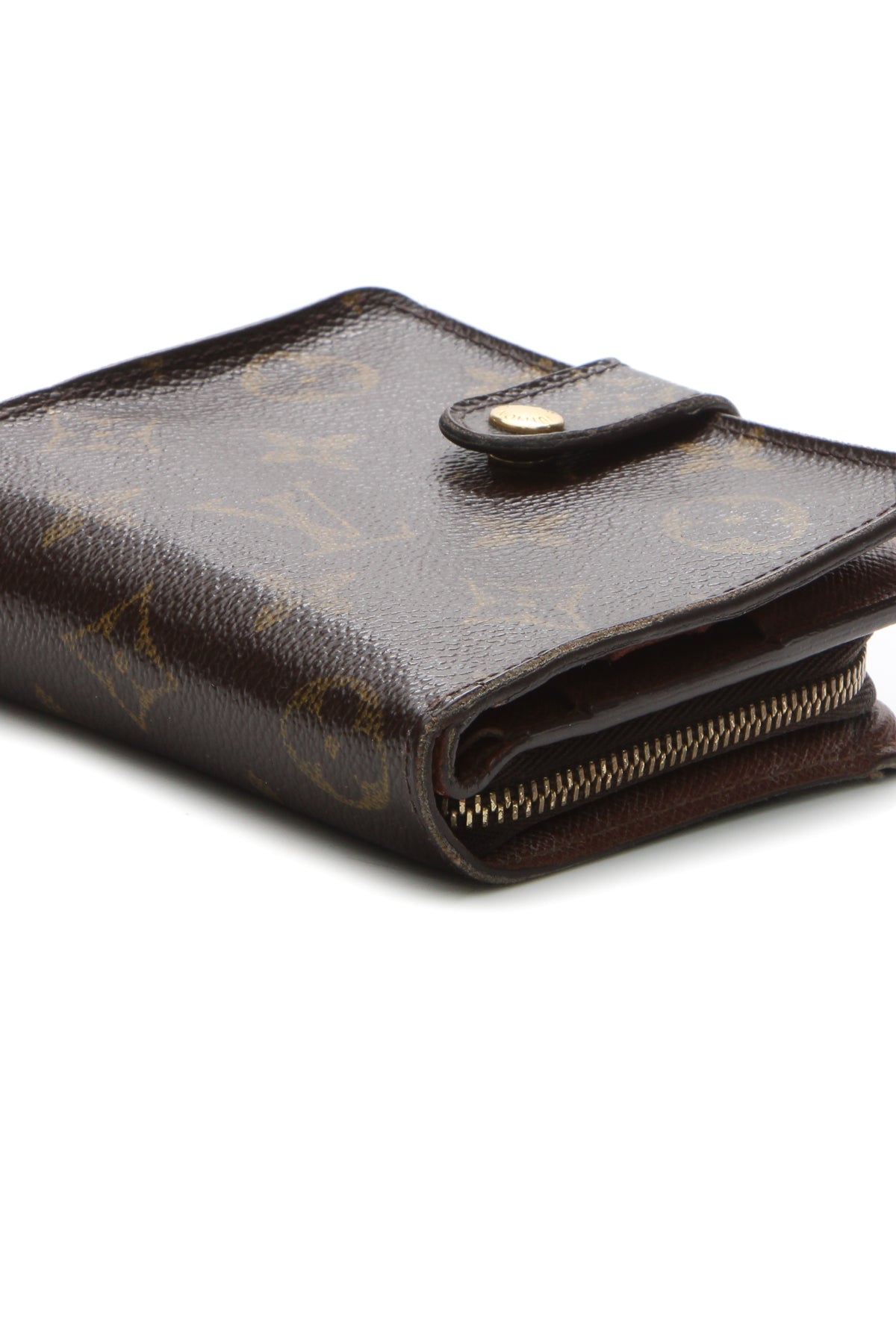 Vintage Compact Zip Wallet - Monogram