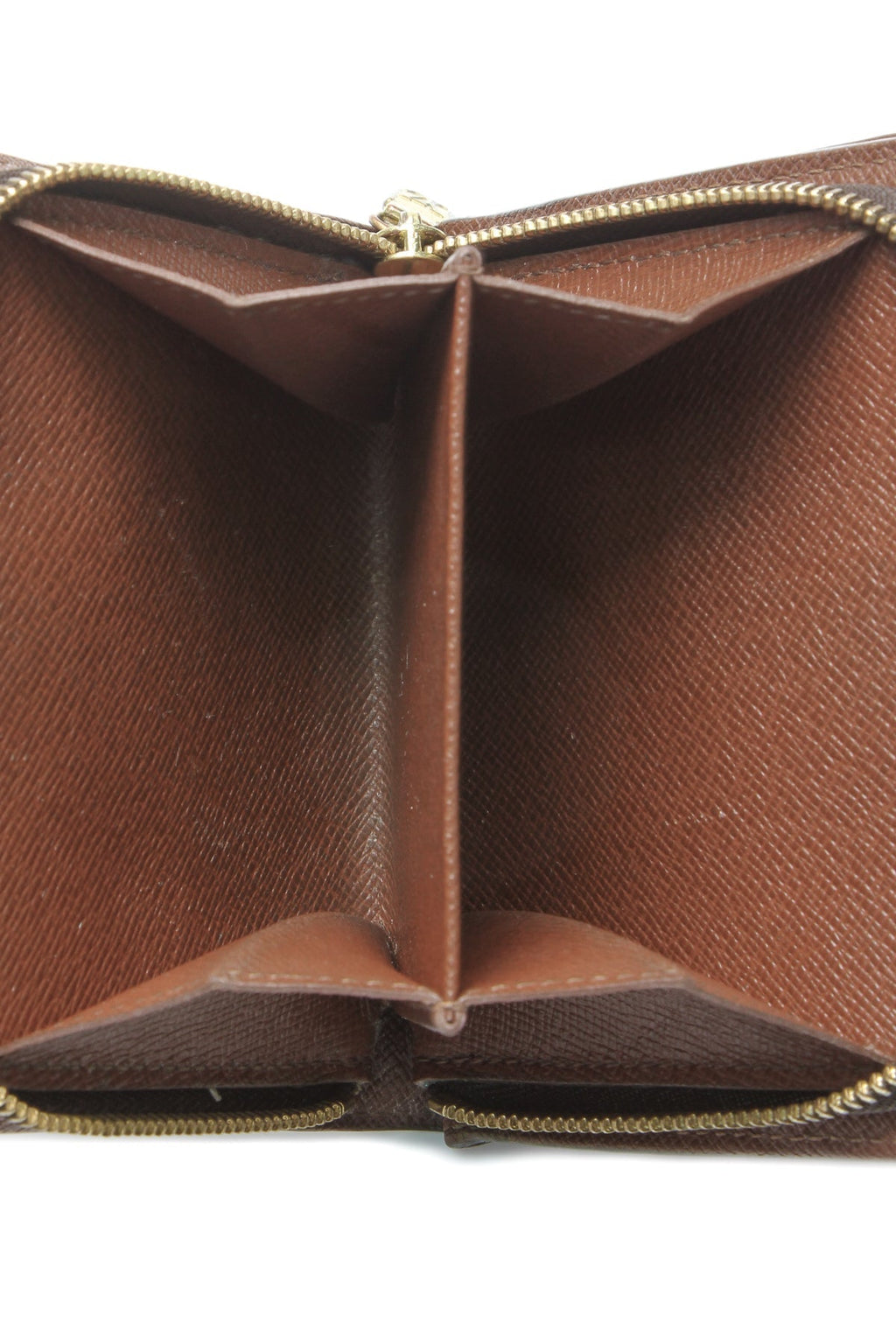 Vintage Compact Zip Wallet - Monogram