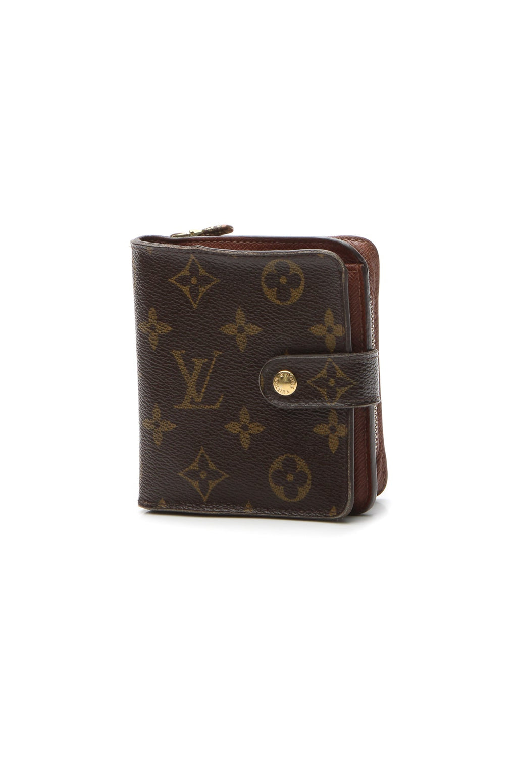 Vintage Compact Zip Wallet - Monogram