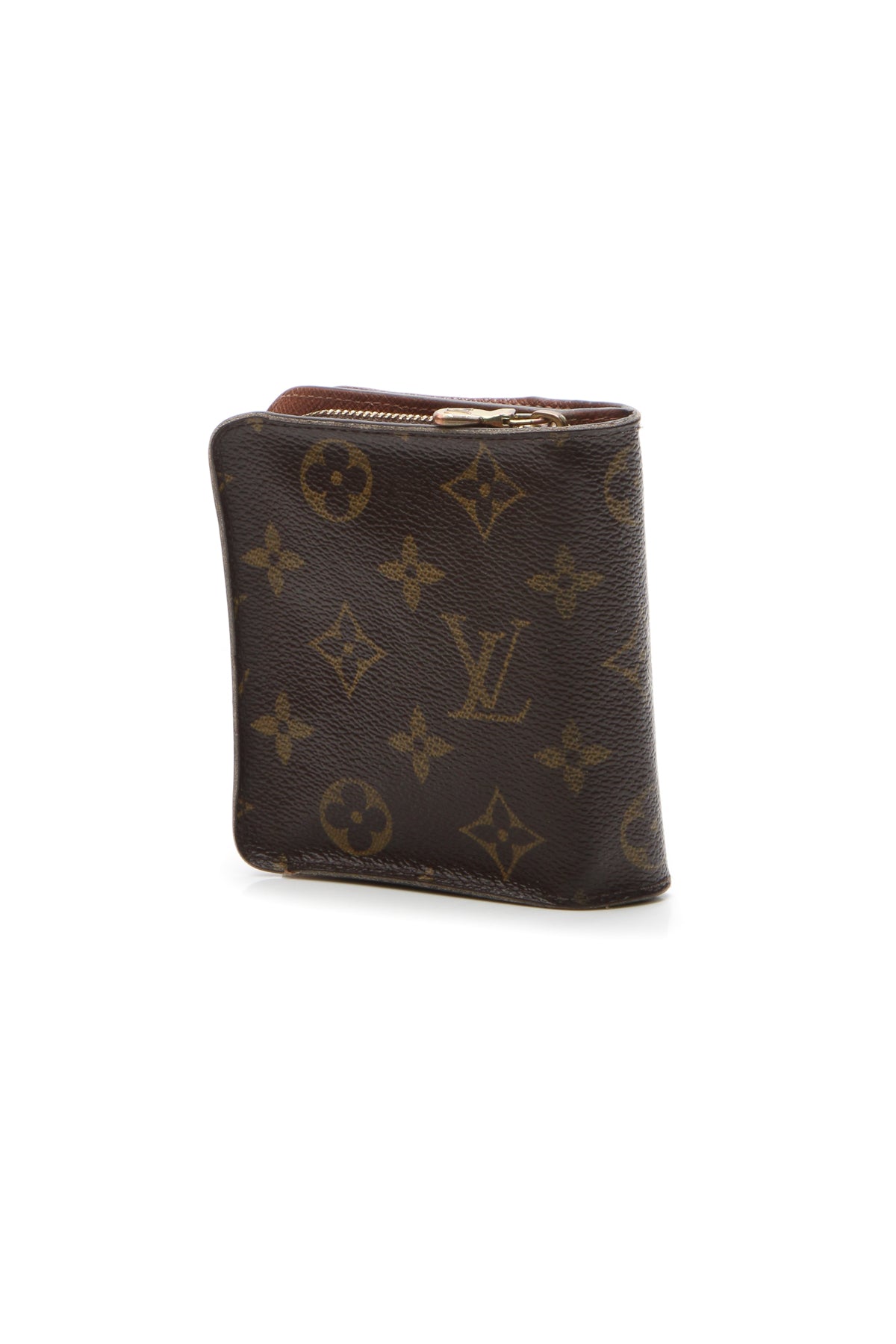 Vintage Compact Zip Wallet - Monogram