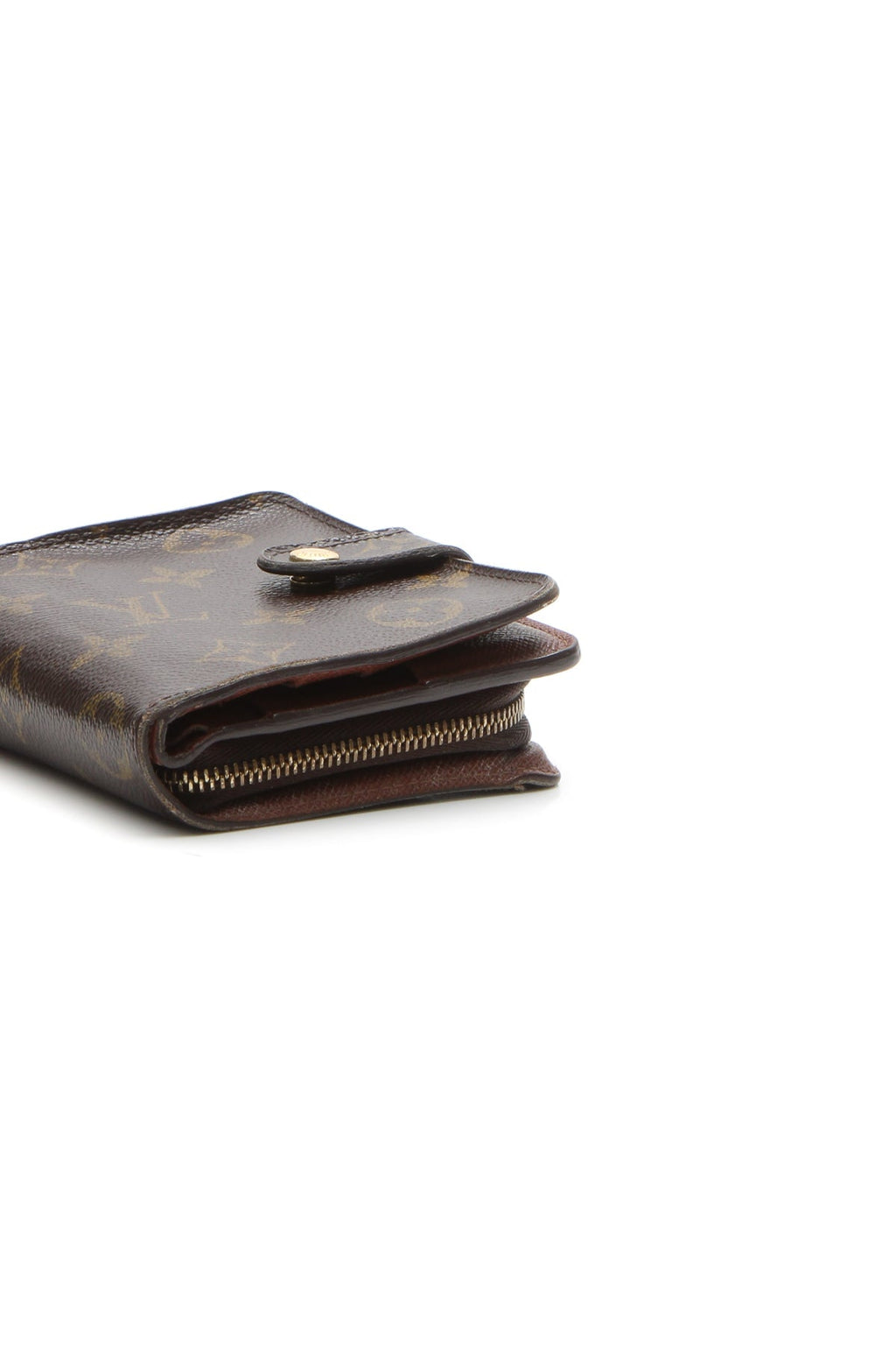 Vintage Compact Zip Wallet - Monogram