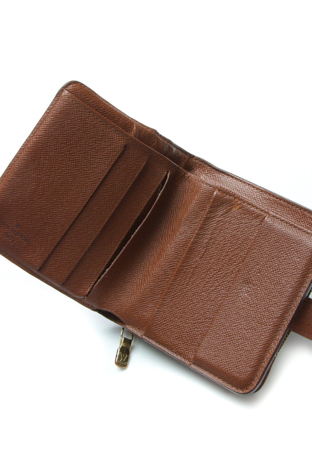 Vintage Compact Zip Wallet - Monogram