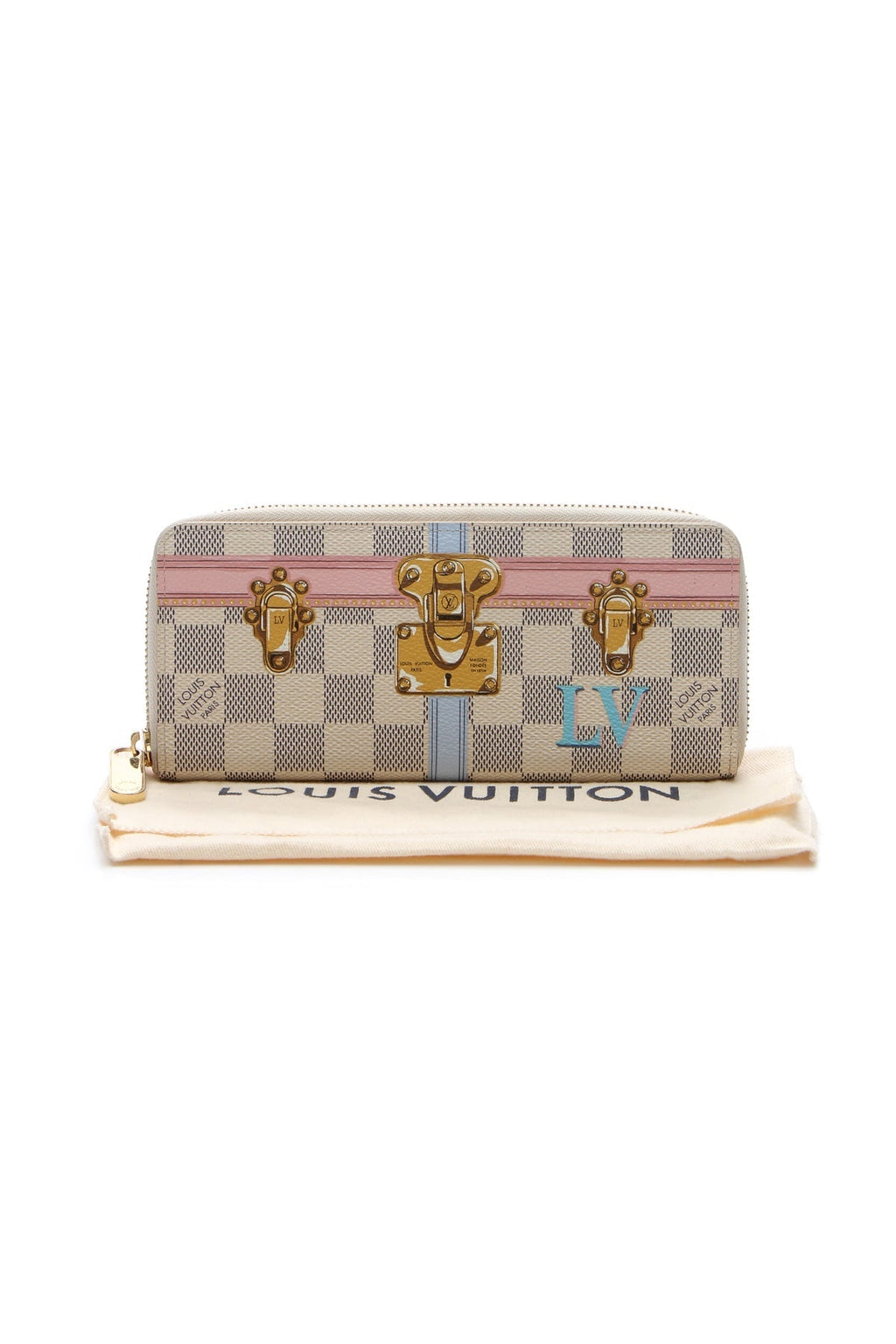Summer Trunks Clemence Wallet - Damier Azur