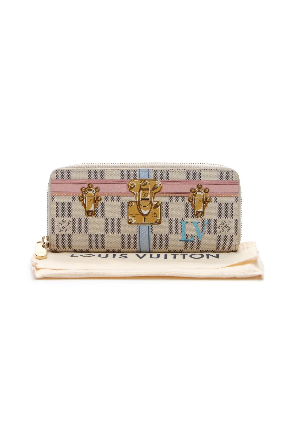 Summer Trunks Clemence Wallet - Damier Azur