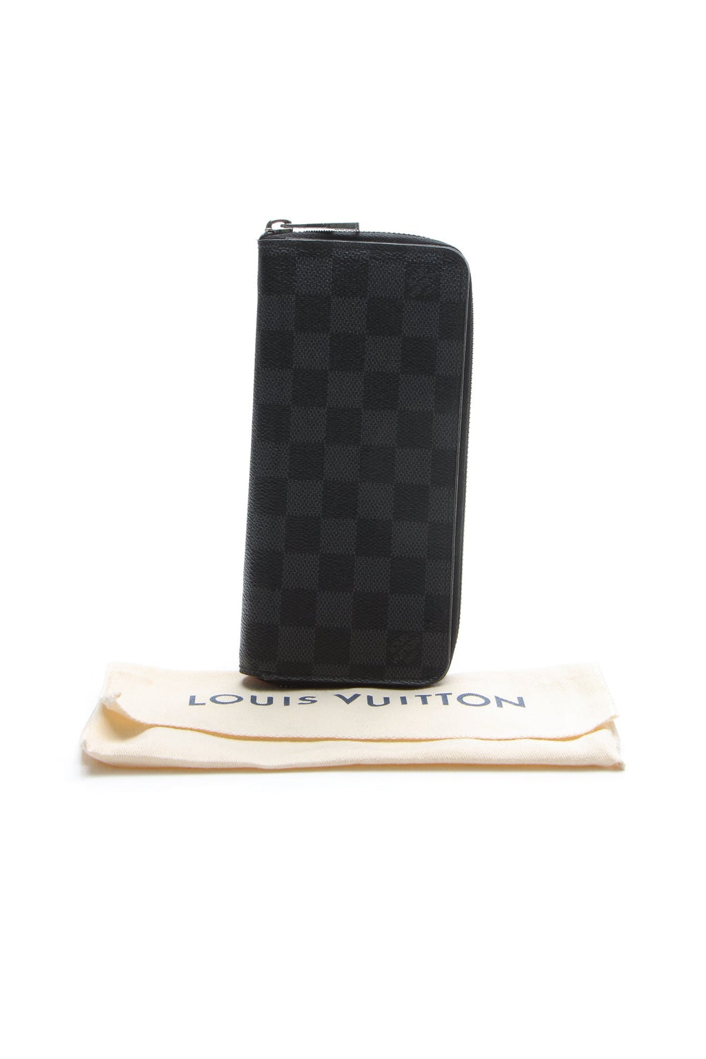 Vertical Zippy Wallet - Damier Graphite