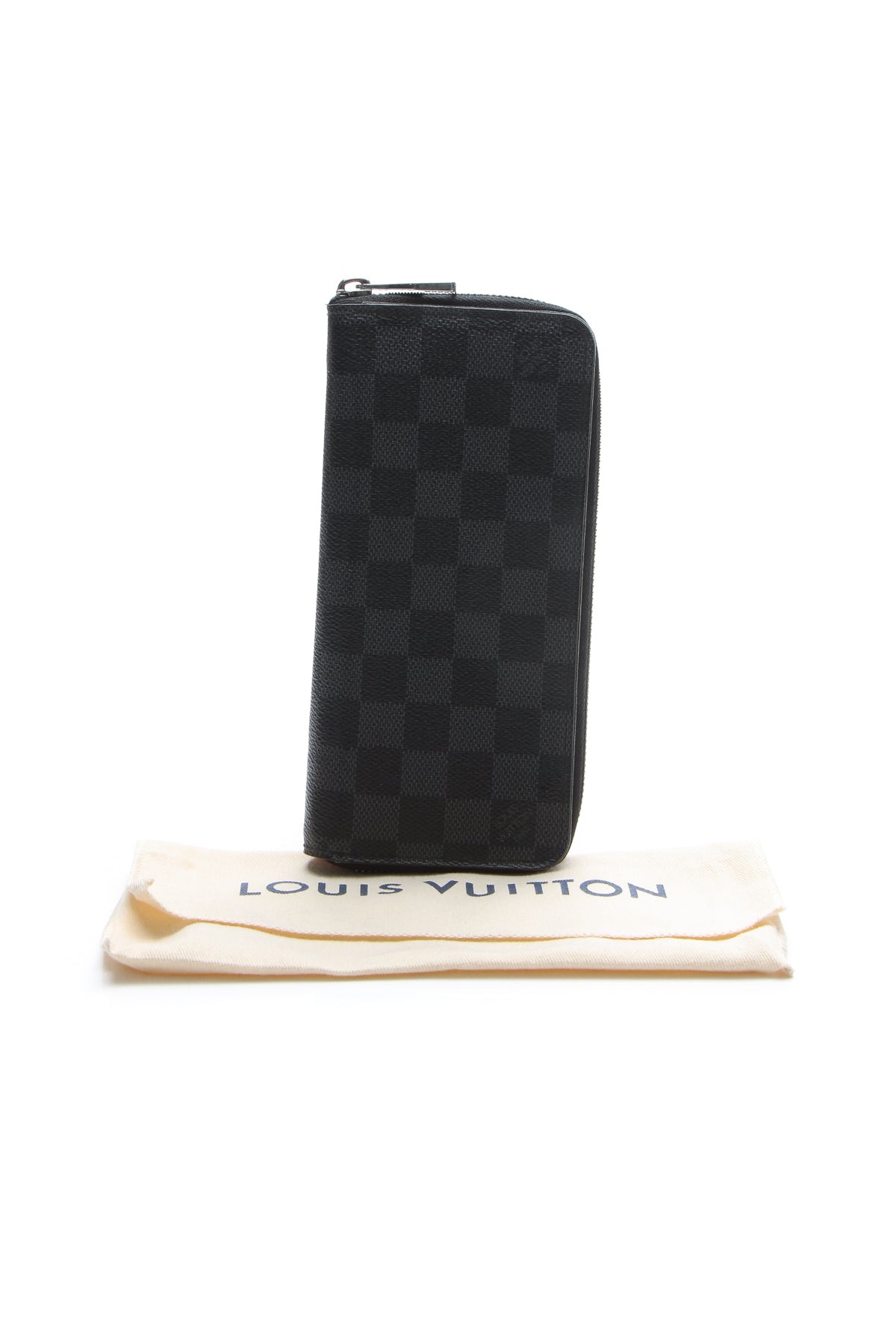 Vertical Zippy Wallet - Damier Graphite
