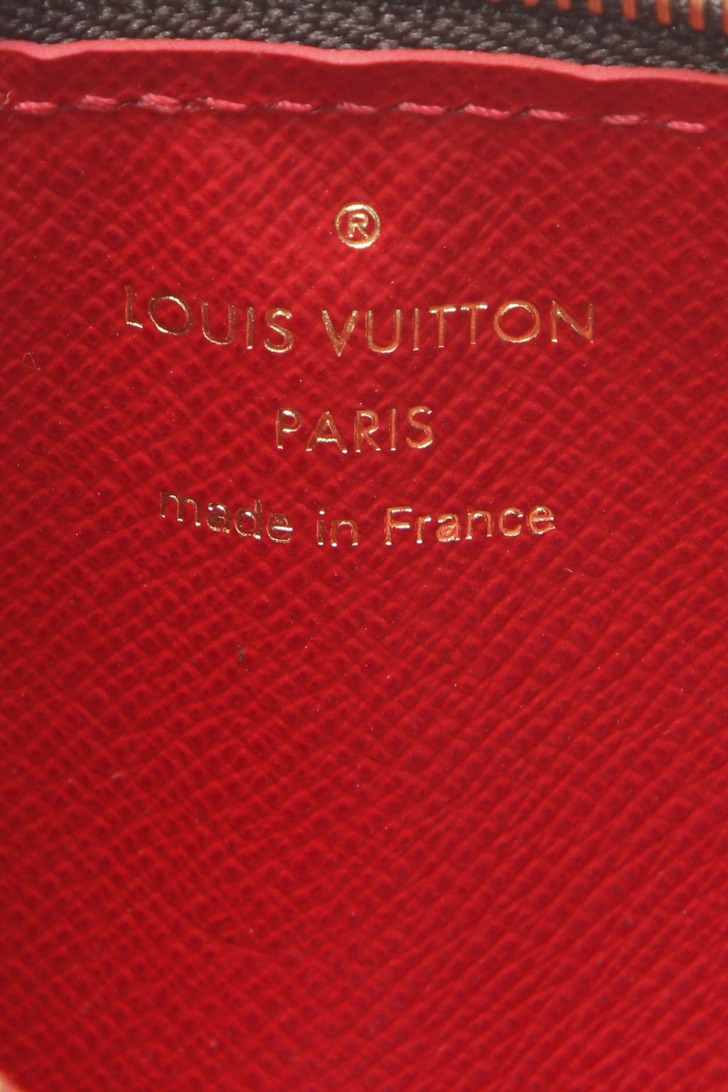 Recto Verso Card Holder - Damier Ebene/Red