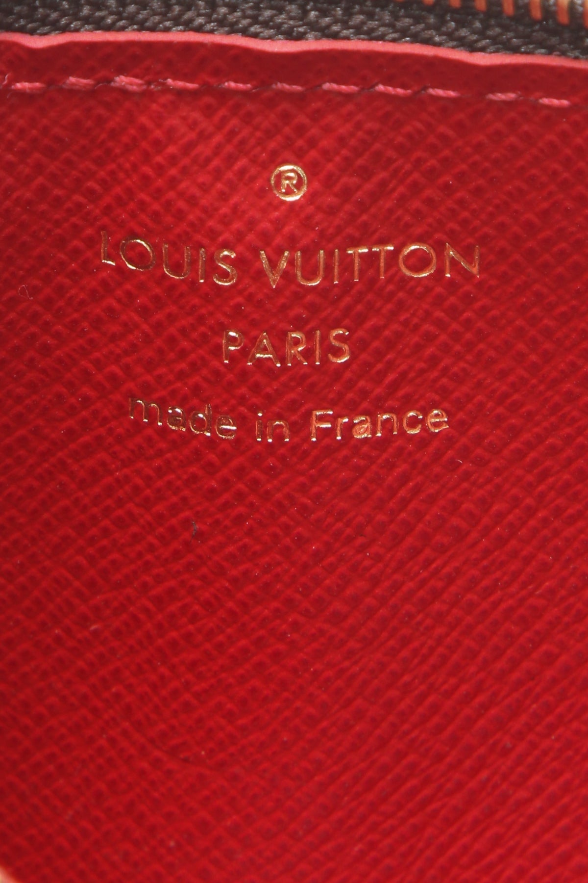 Recto Verso Card Holder - Damier Ebene/Red