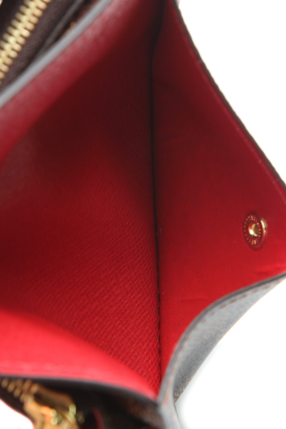 Recto Verso Card Holder - Damier Ebene/Red