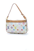 Pochette Accessories Bag - White Multicolore Monogram