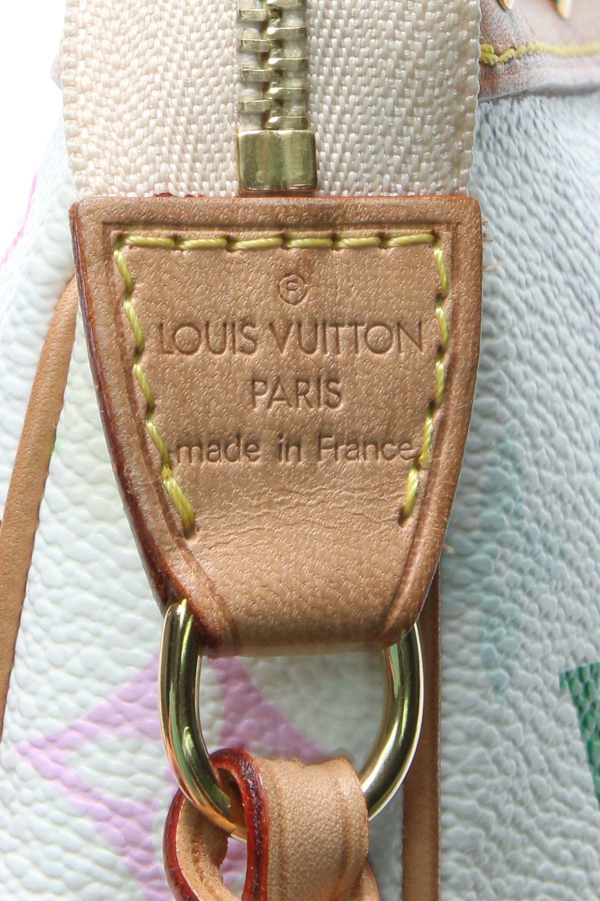 Pochette Accessories Bag - White Multicolore Monogram