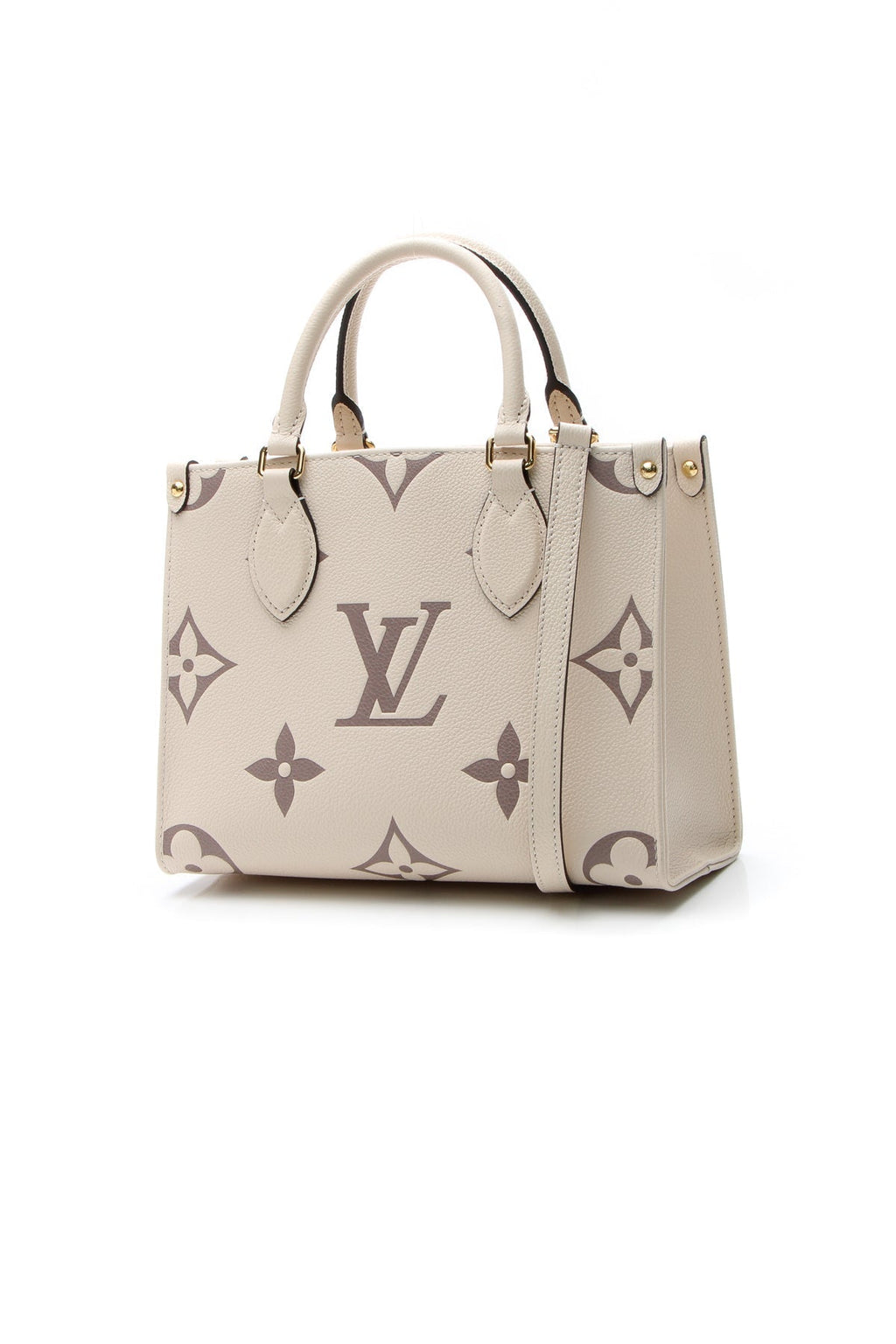 Bicolor Empreinte Onthego Bag PM Tote Bag - Cream/Rosewood