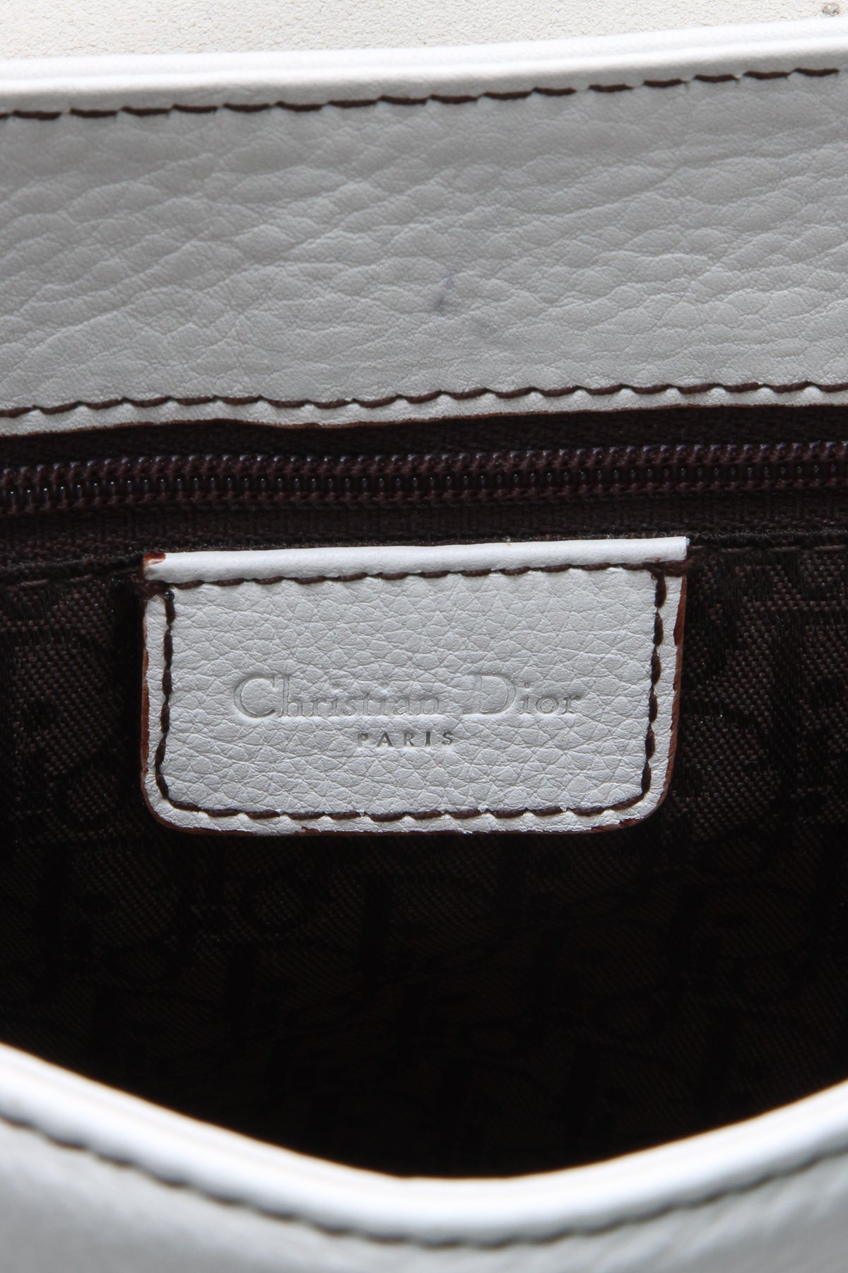 Double Saddle Bag - White