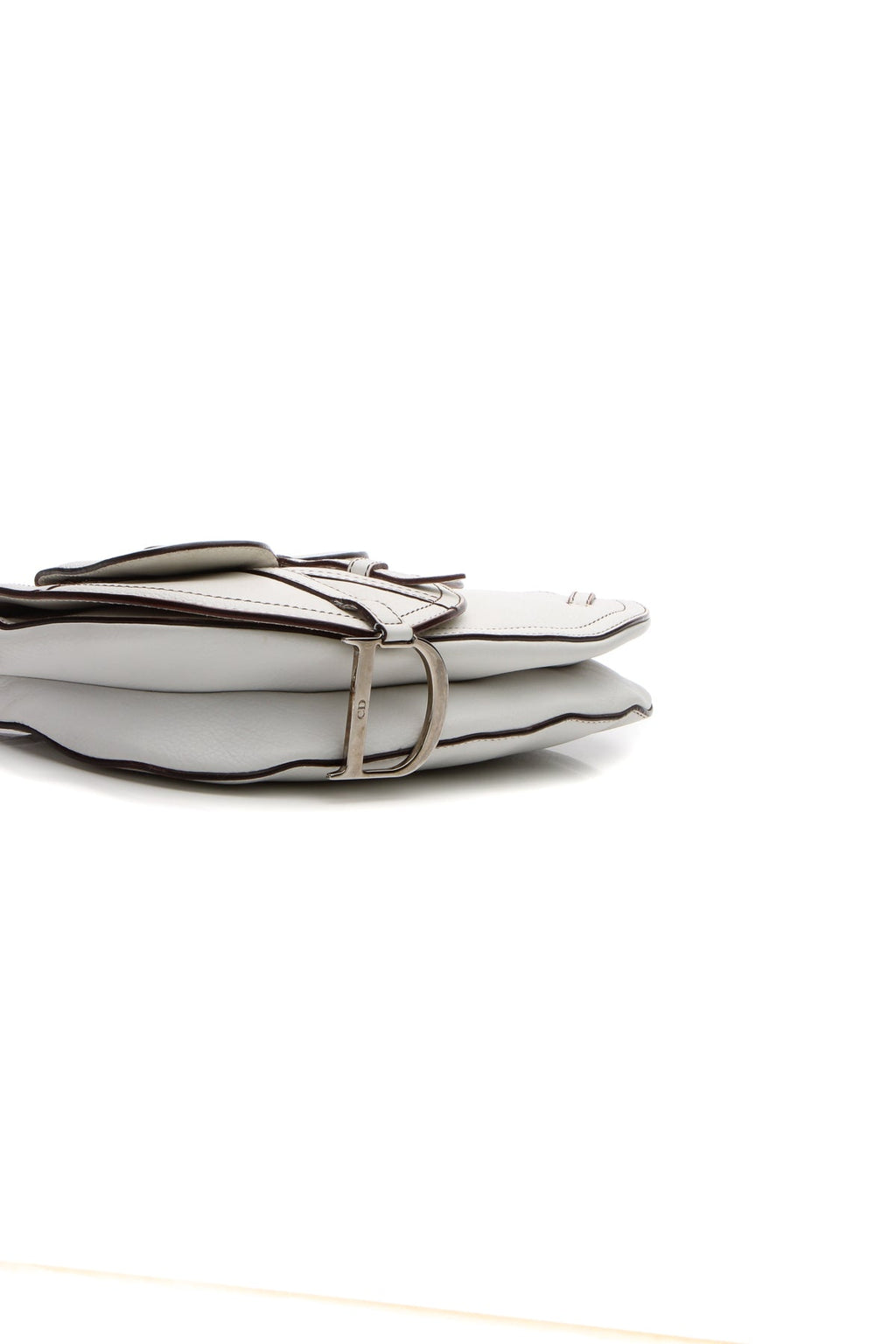 Double Saddle Bag - White