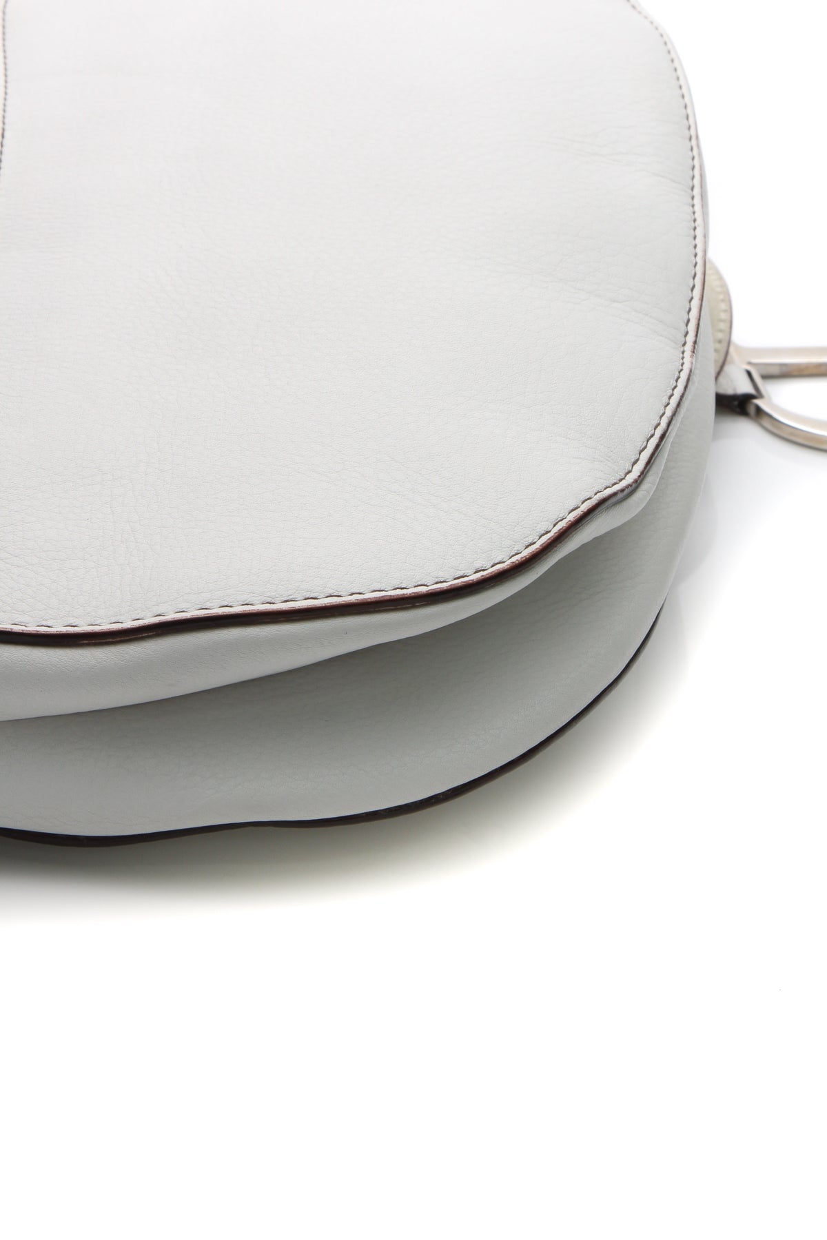 Double Saddle Bag - White
