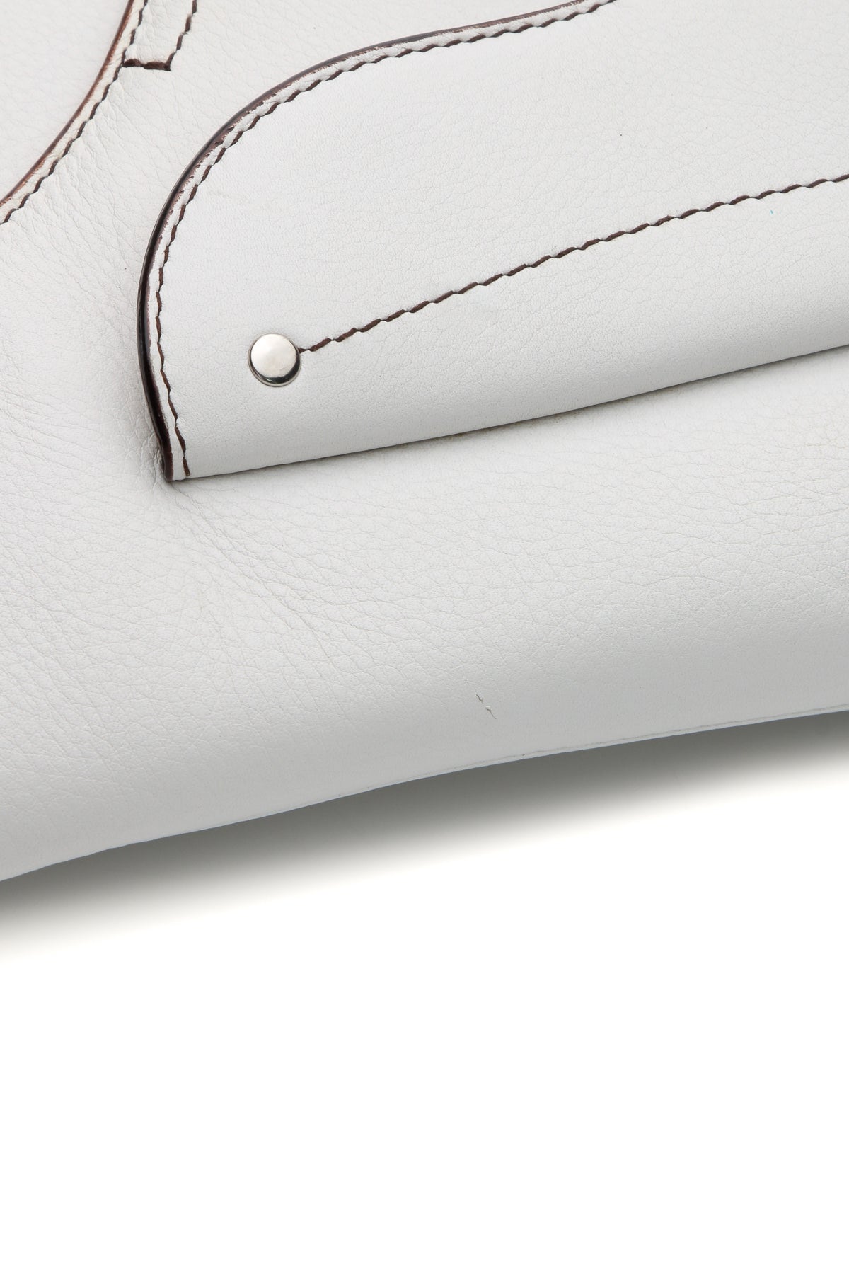Double Saddle Bag - White