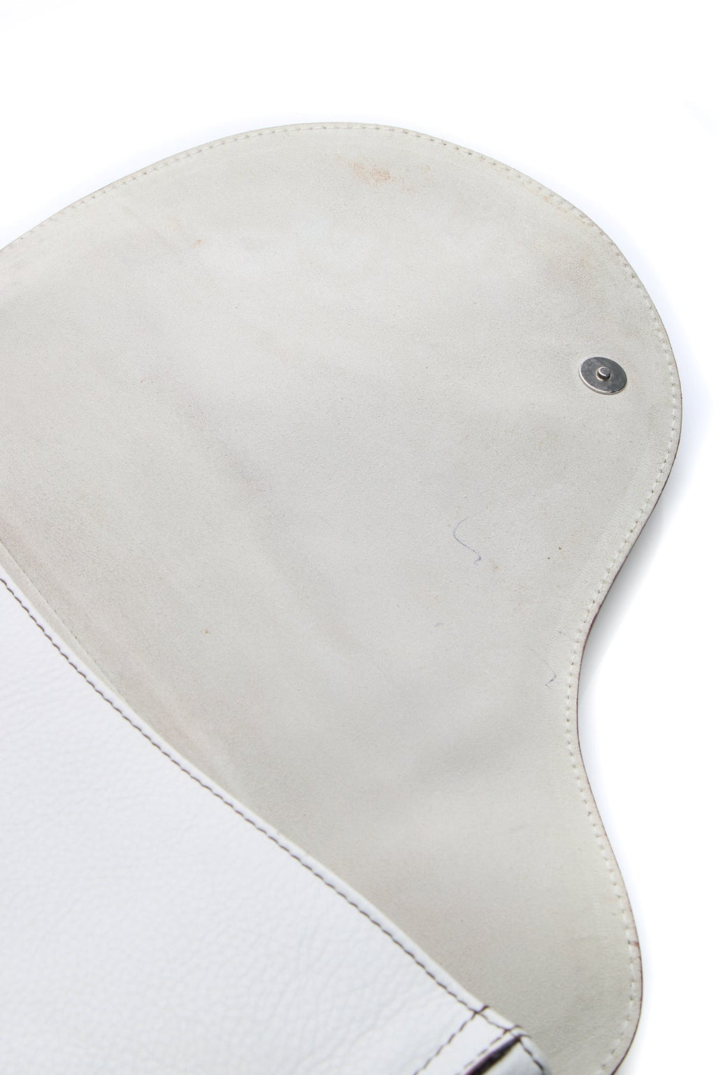 Double Saddle Bag - White