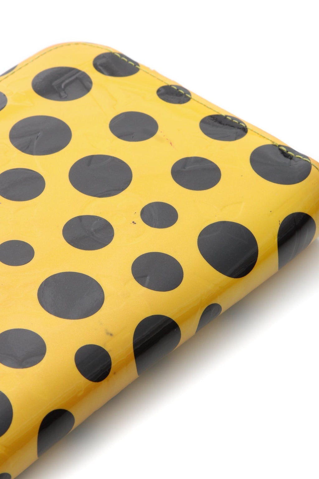 Vernis Kusama Dots Zippy Wallet - Yellow/Black