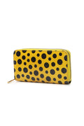 Vernis Kusama Dots Zippy Wallet - Yellow/Black