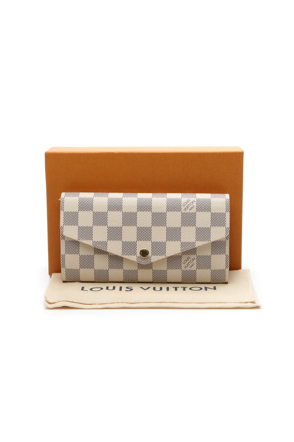 Sarah Wallet - Damier Azur