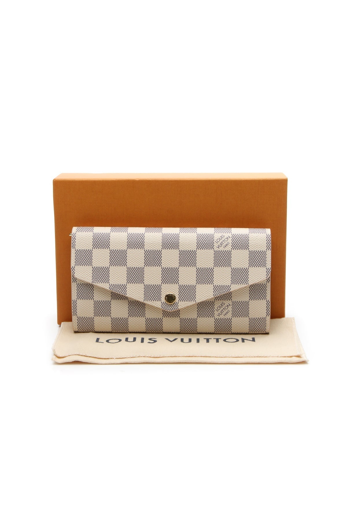 Sarah Wallet - Damier Azur