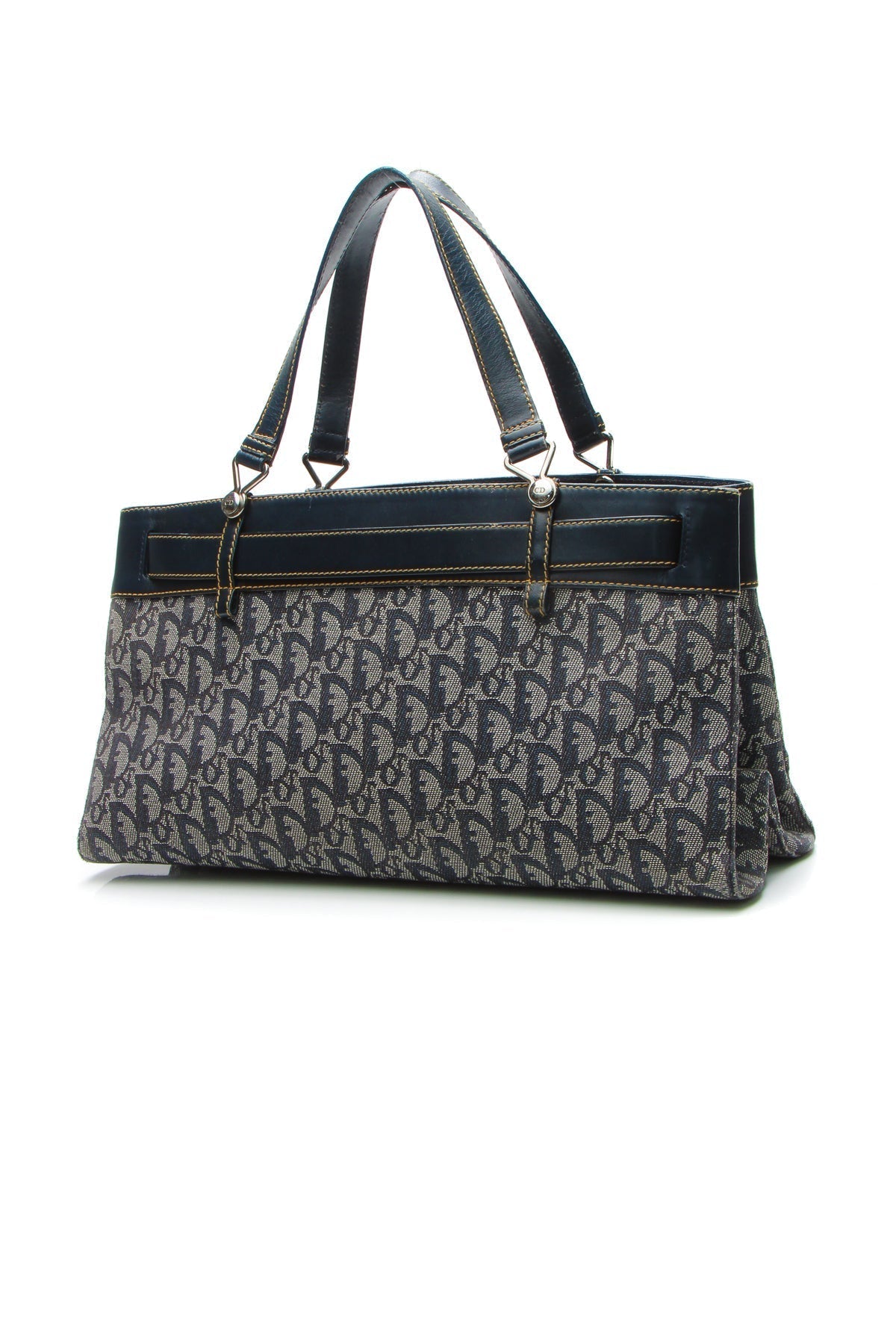 Vintage Trotter Horizontal Tote Bag - Navy