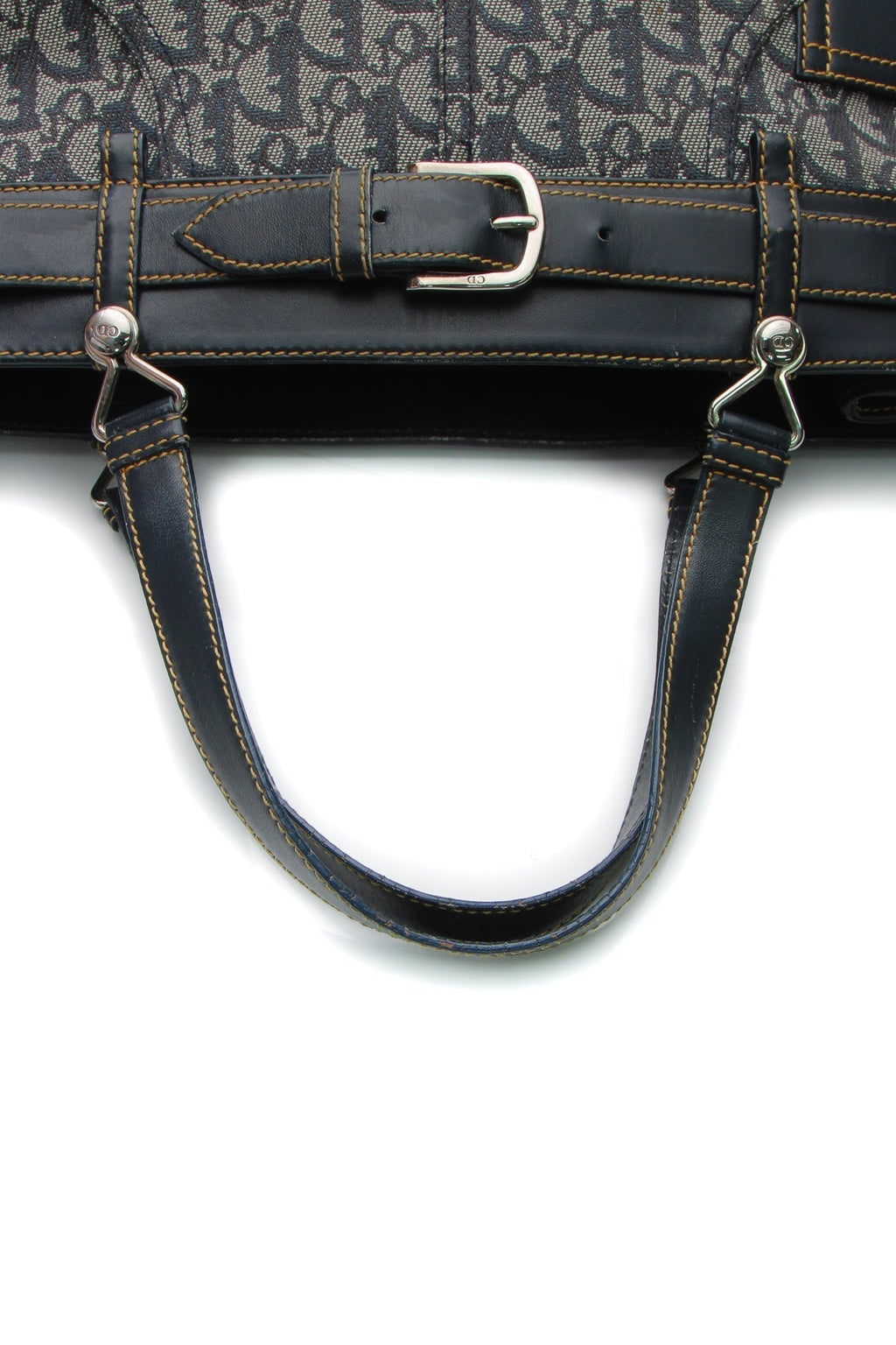 Vintage Trotter Horizontal Tote Bag - Navy