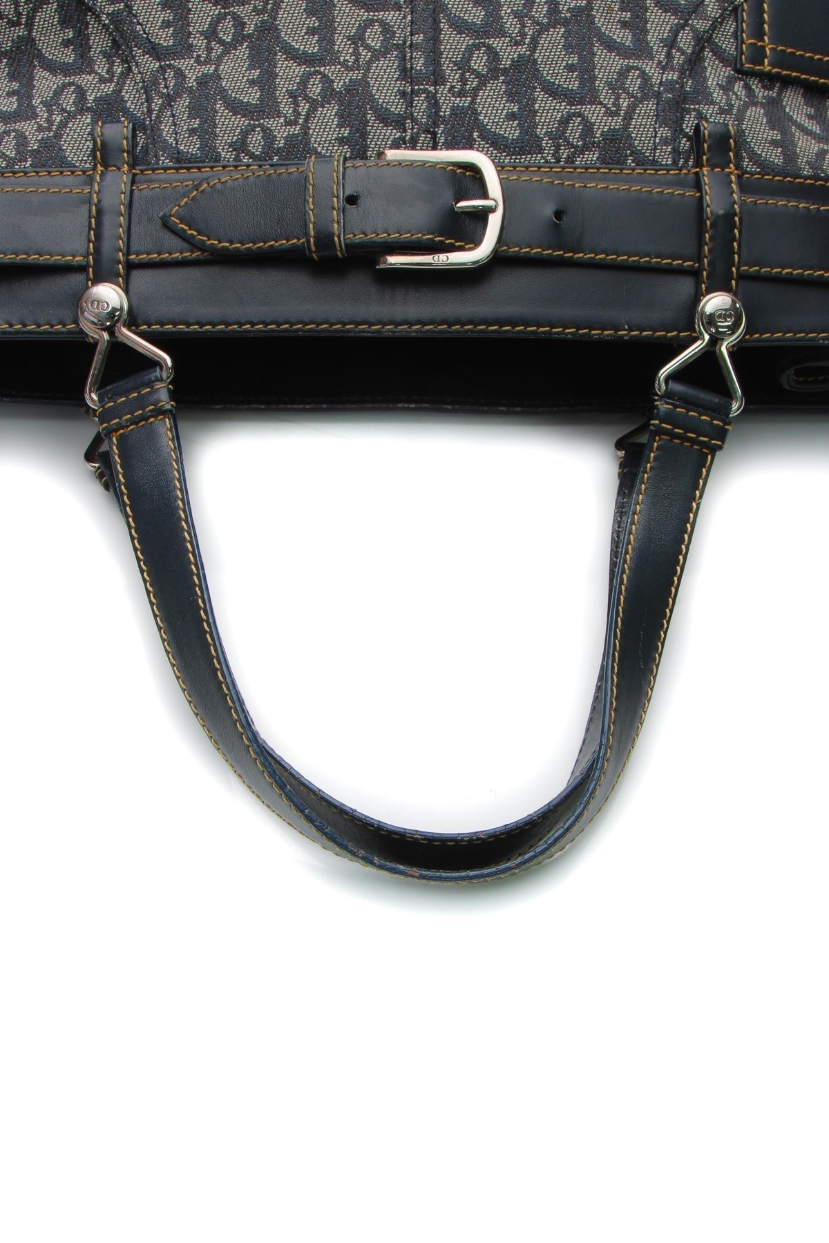 Vintage Trotter Horizontal Tote Bag - Navy