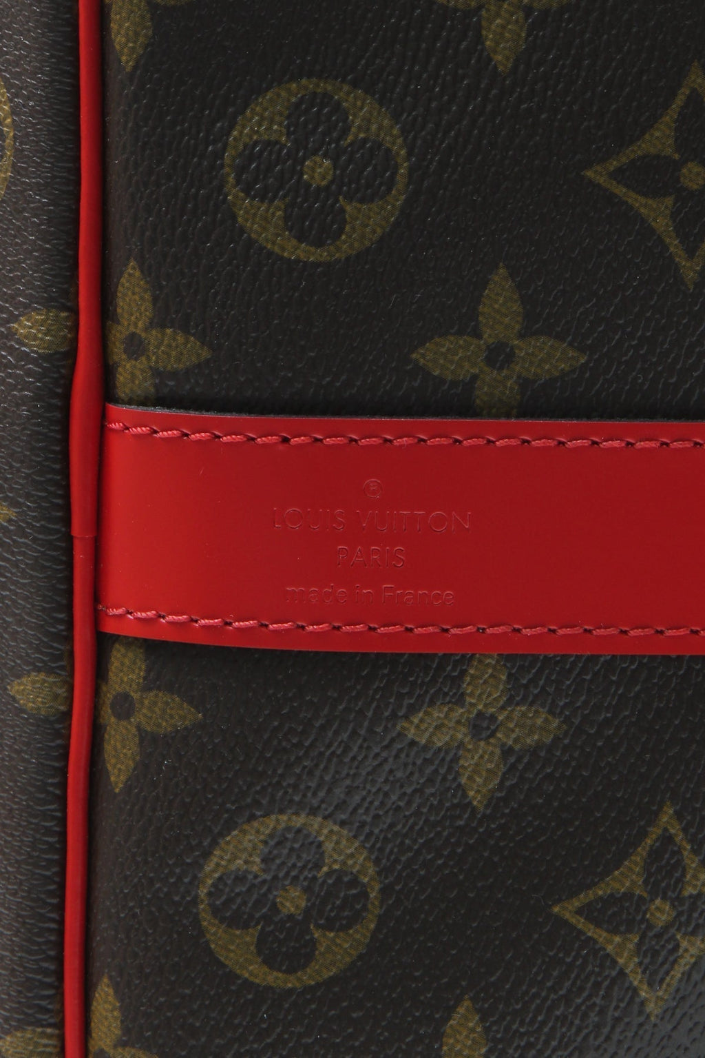 Keepall Bandouliere 50 Travel Bag - Monogram/Coquelicot