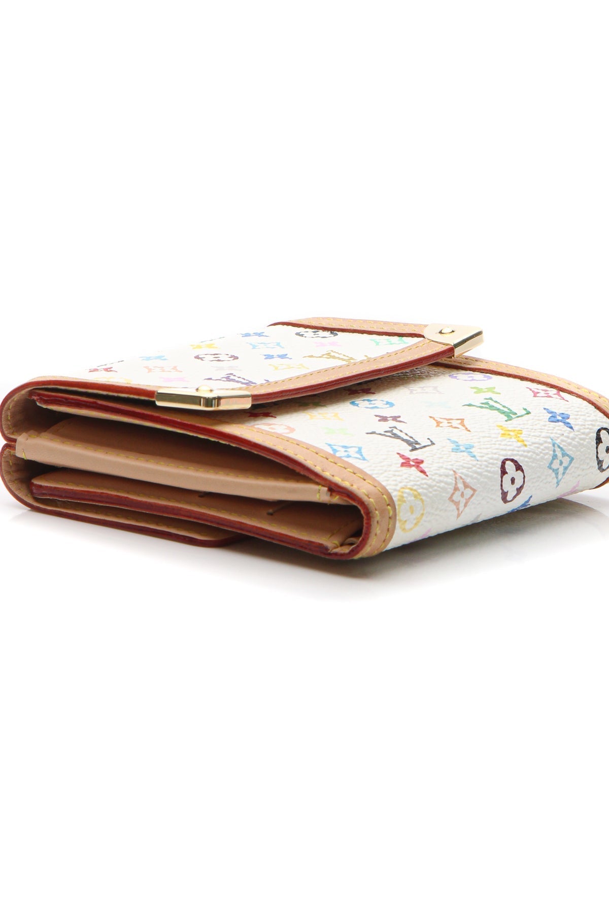 Porte-Monnaie Billets Wallet - White Multicolore Monogram