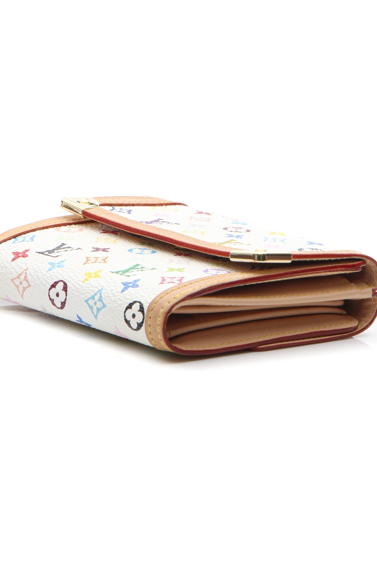 Porte-Monnaie Billets Wallet - White Multicolore Monogram