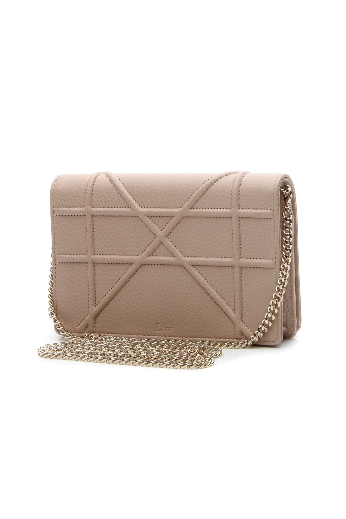 Diorama Wallet on a Chain Bag - Nude