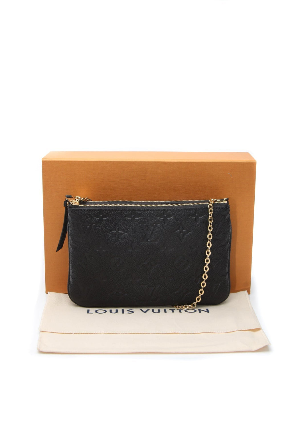 Empreinte Double Zip Pochette Bag - Black