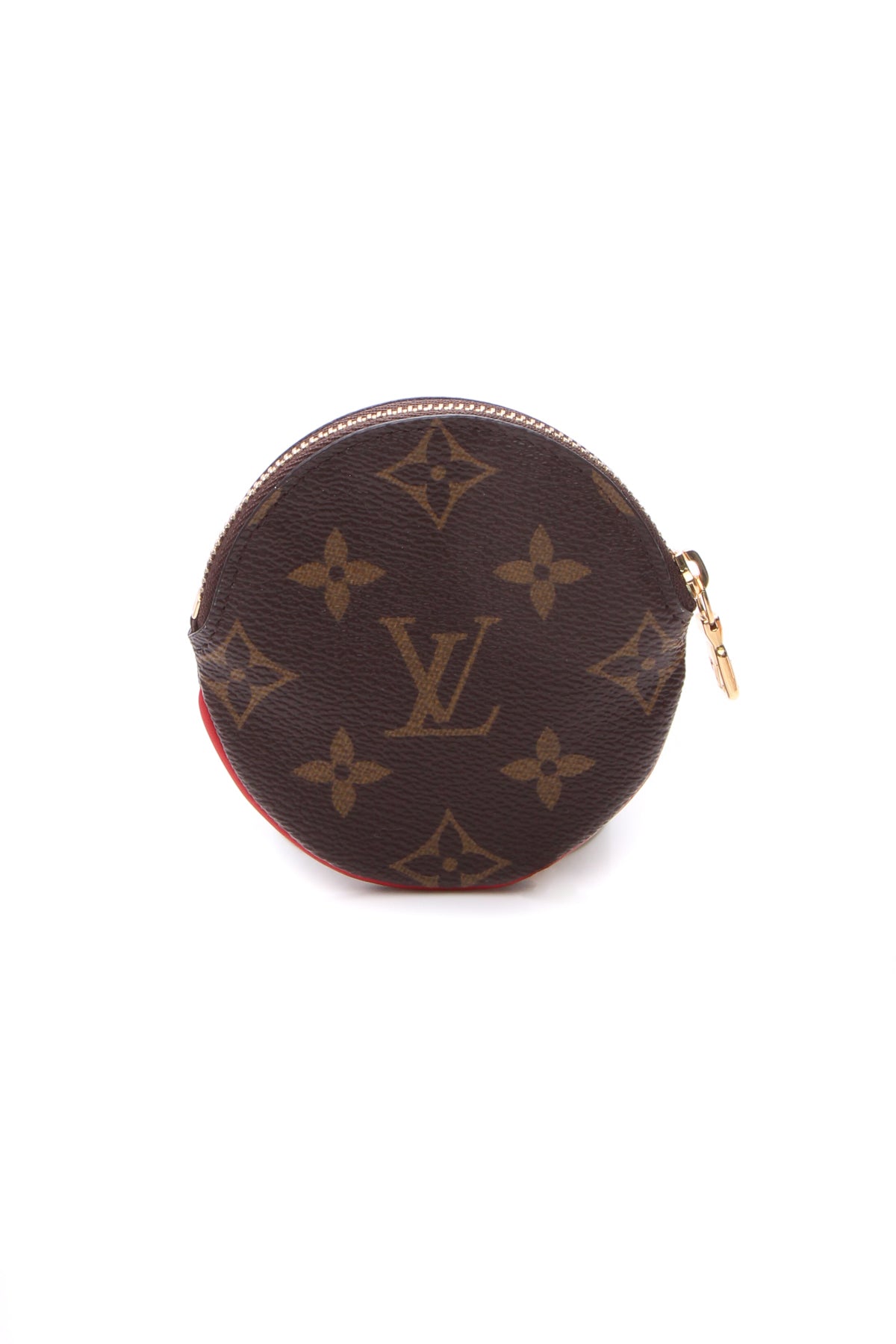 Christmas Animation Round Coin Purse - Monogram/Coquelicot