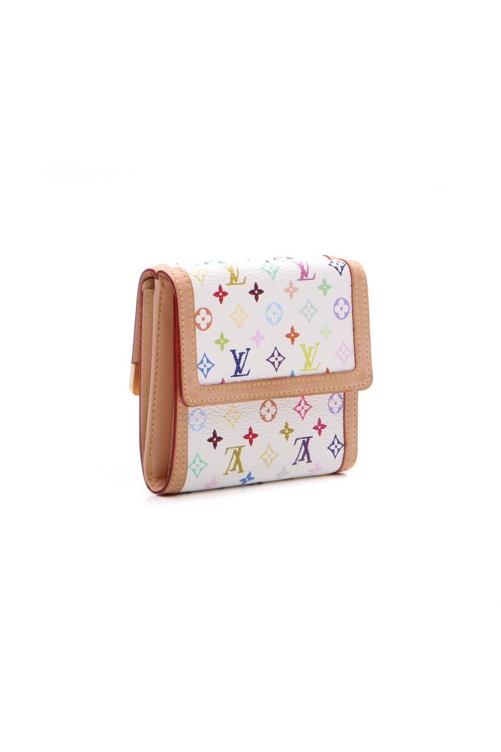 Porte-Monnaie Billets Wallet - White Multicolore Monogram