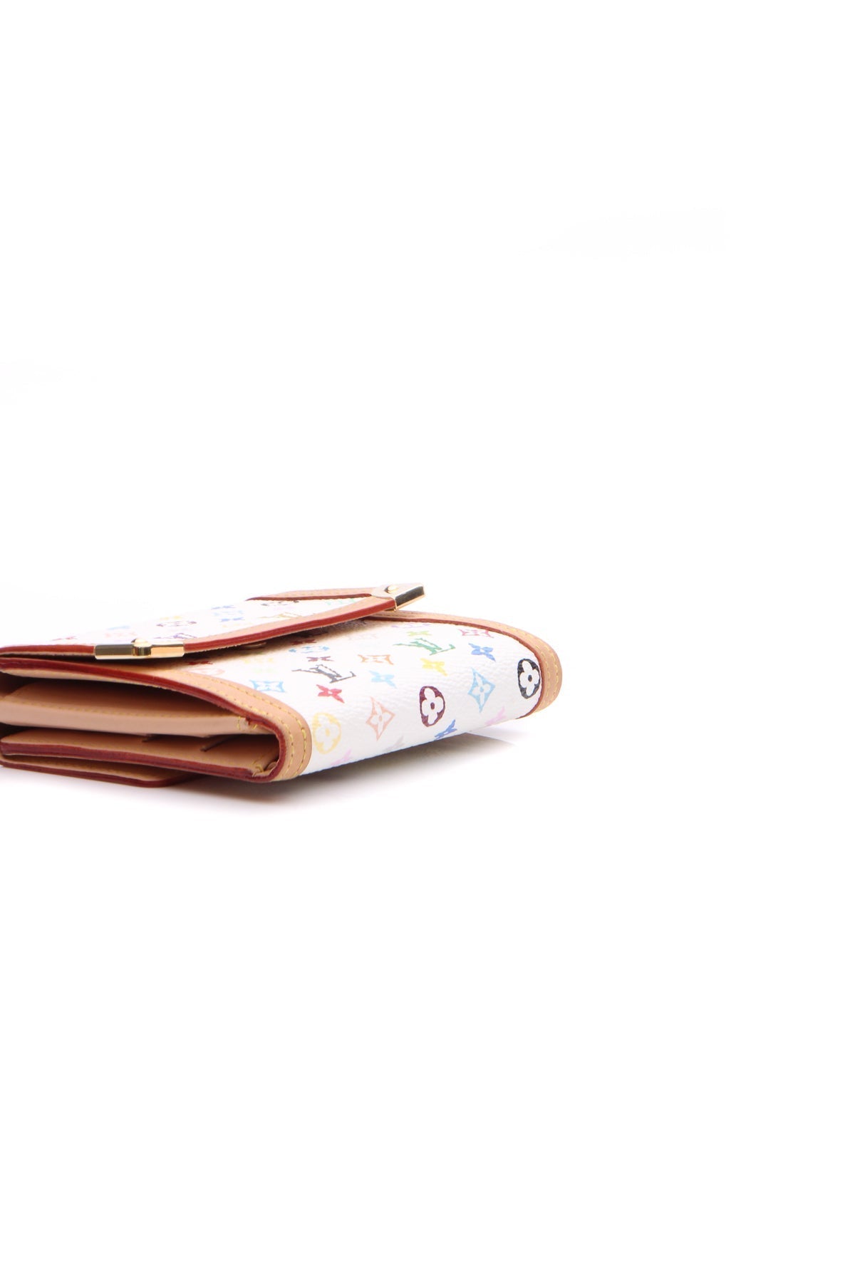 Porte-Monnaie Billets Wallet - White Multicolore Monogram