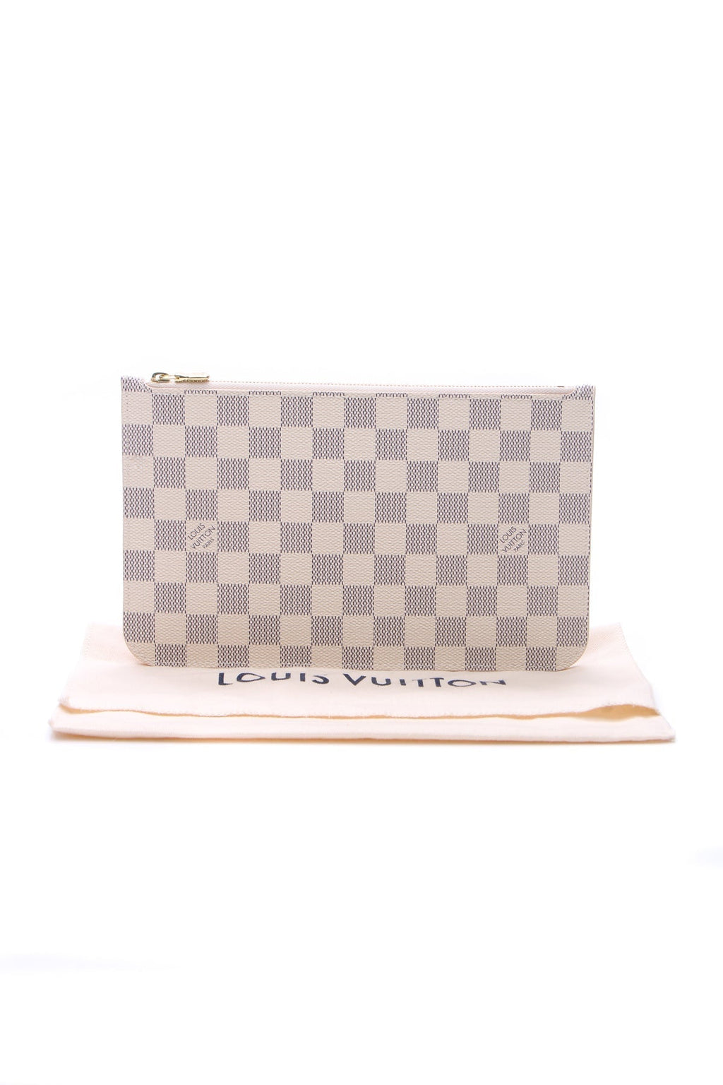 Neverfull Pouch Wristlet - Damier Azur
