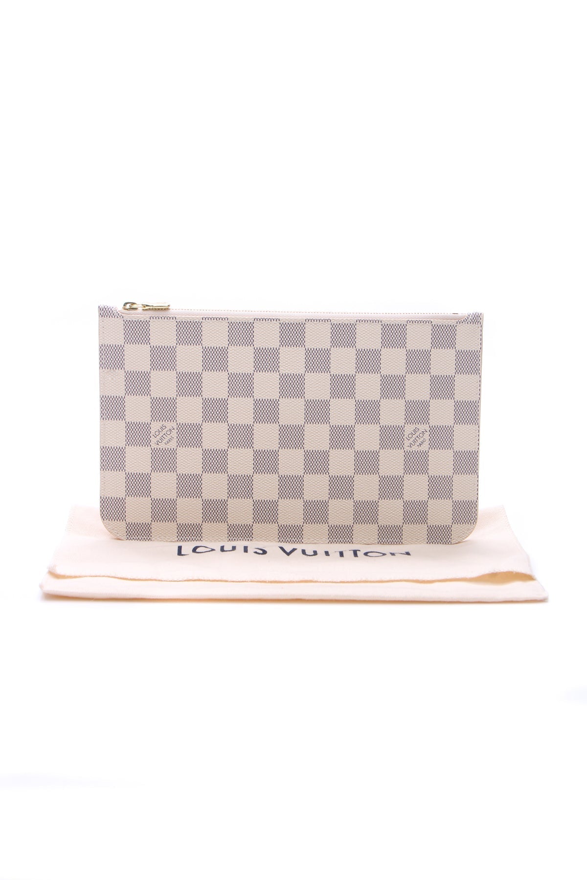 Neverfull Pouch Wristlet - Damier Azur