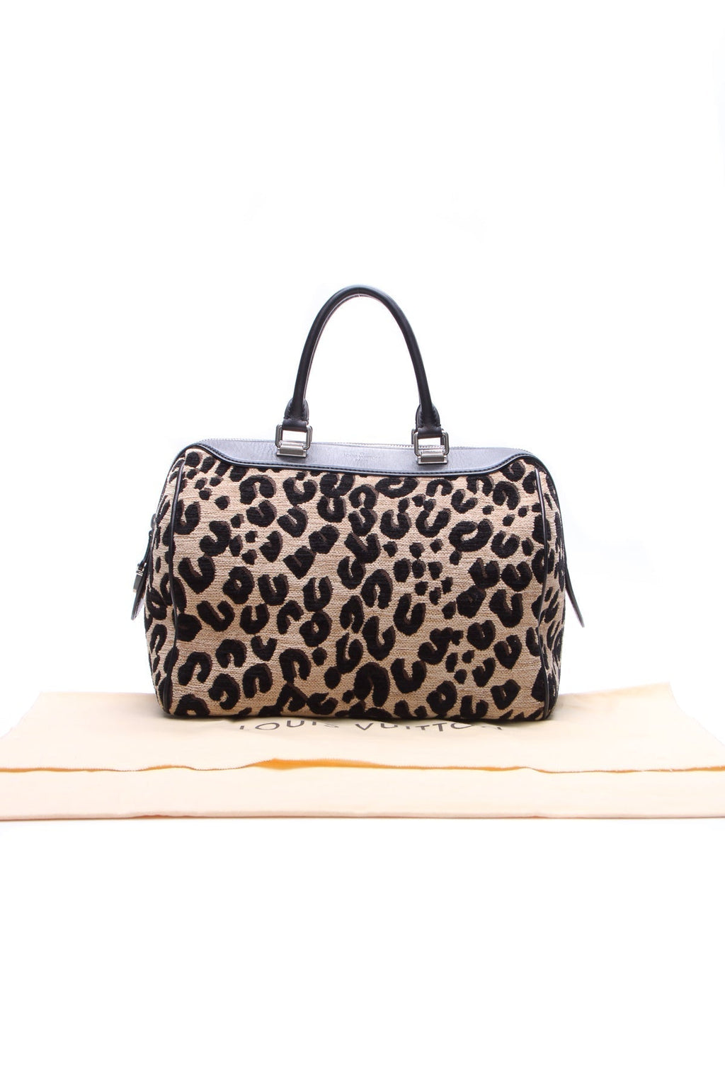 Stephen Sprouse Leopard Speedy 30 Bag - Beige/Black