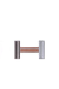 Quizz Rainbow Belt Buckle - Vert de Gris/Orange/Blanc