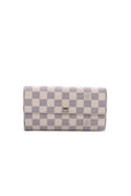 Sarah Wallet - Damier Azur