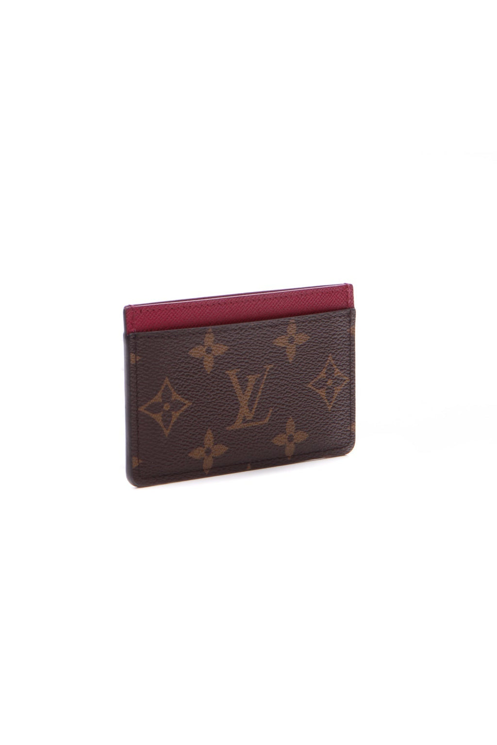 Card Holder - Monogram/Fuchsia
