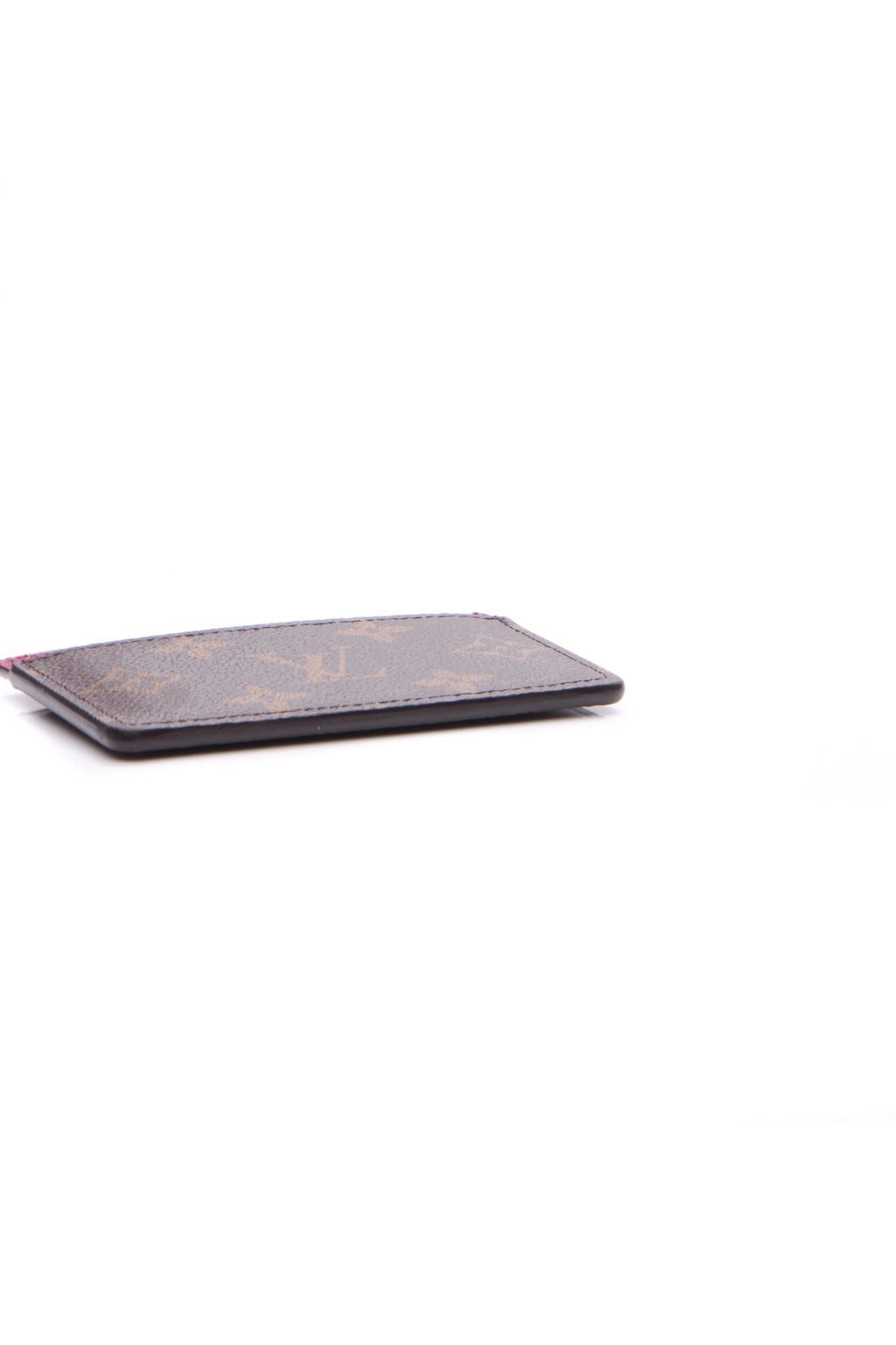 Card Holder - Monogram/Fuchsia